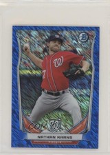 2014 Bowman Scout Top 5 Prospects Mini Chrome Refractors Blue Nathan Karns z6b