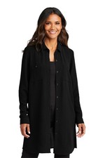 Port Authority Women's Textured Crepe Long Tunic LW715
