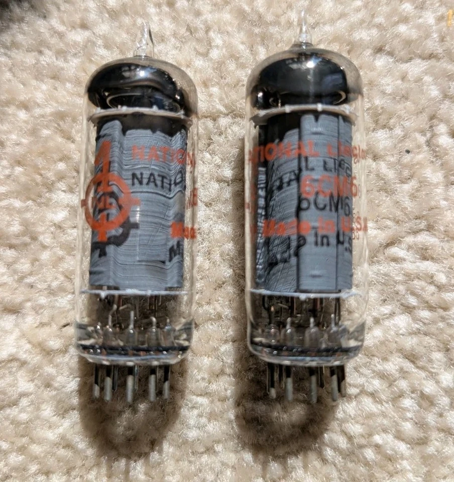 2 tubos de electrones National Electronics 6CM6 Foto 2 de 2