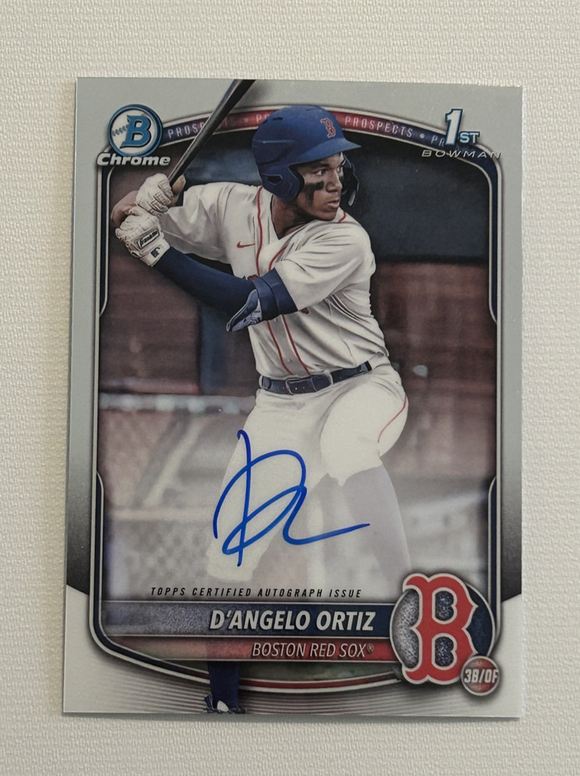 2025 Bowman Chrome 1st Prospect Autograph D'Angelo Ortiz Card #CPA-DO