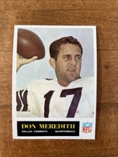 Don Meredith, Dallas Cowboys Great-1965 Philadelphia FB, Nice Condition