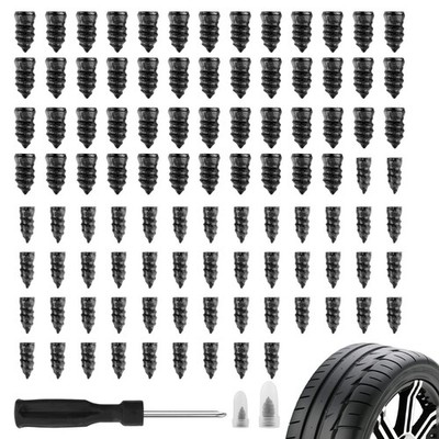 VKQTS 100PCS Car Tire Plug Kit,Practical 0.57*0.27*0.27 inch, 