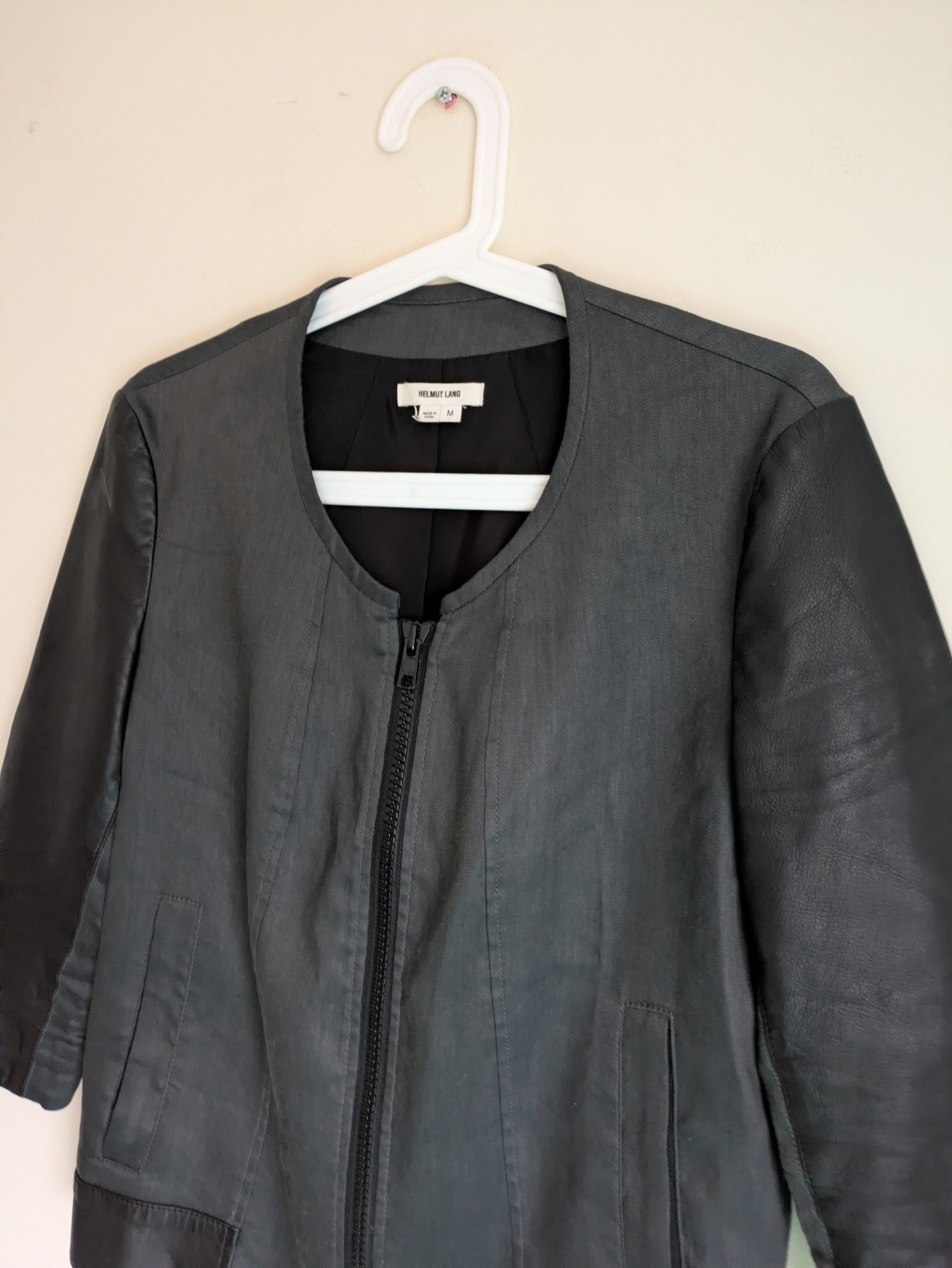 Rare Helmut Lang Women's Lamb Leather Jacket, Size M, Good Condition image 3