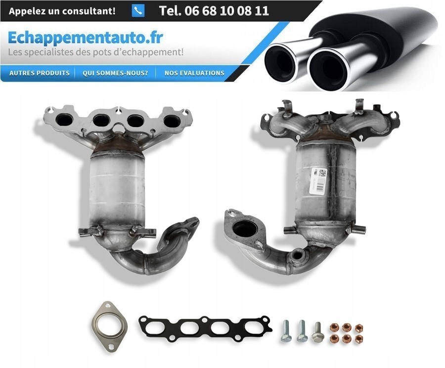 Catalyseur Ford Fiesta et Fusion 1.25 1.4 1.6 Essence collecteur d'échappement
