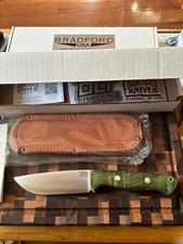 Bark River Knives Fox River EXT 2 CPM Cru-Wear Emerald Maple Burl NIB