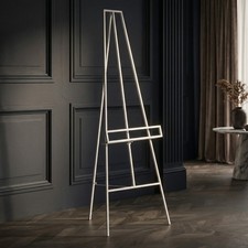 Contemporary Tall White Freestanding Metal Easel Wedding Picture Display 147cm