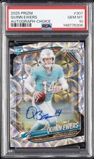 2025 PANINI PRIZM AUTO-CHOICE #307 QUINN EWERS 54/100 PSA 10