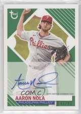 2021 Topps Brooklyn Collection Brooklyn Auto 68/80 Aaron Nola #BKA-AN Auto 1b8