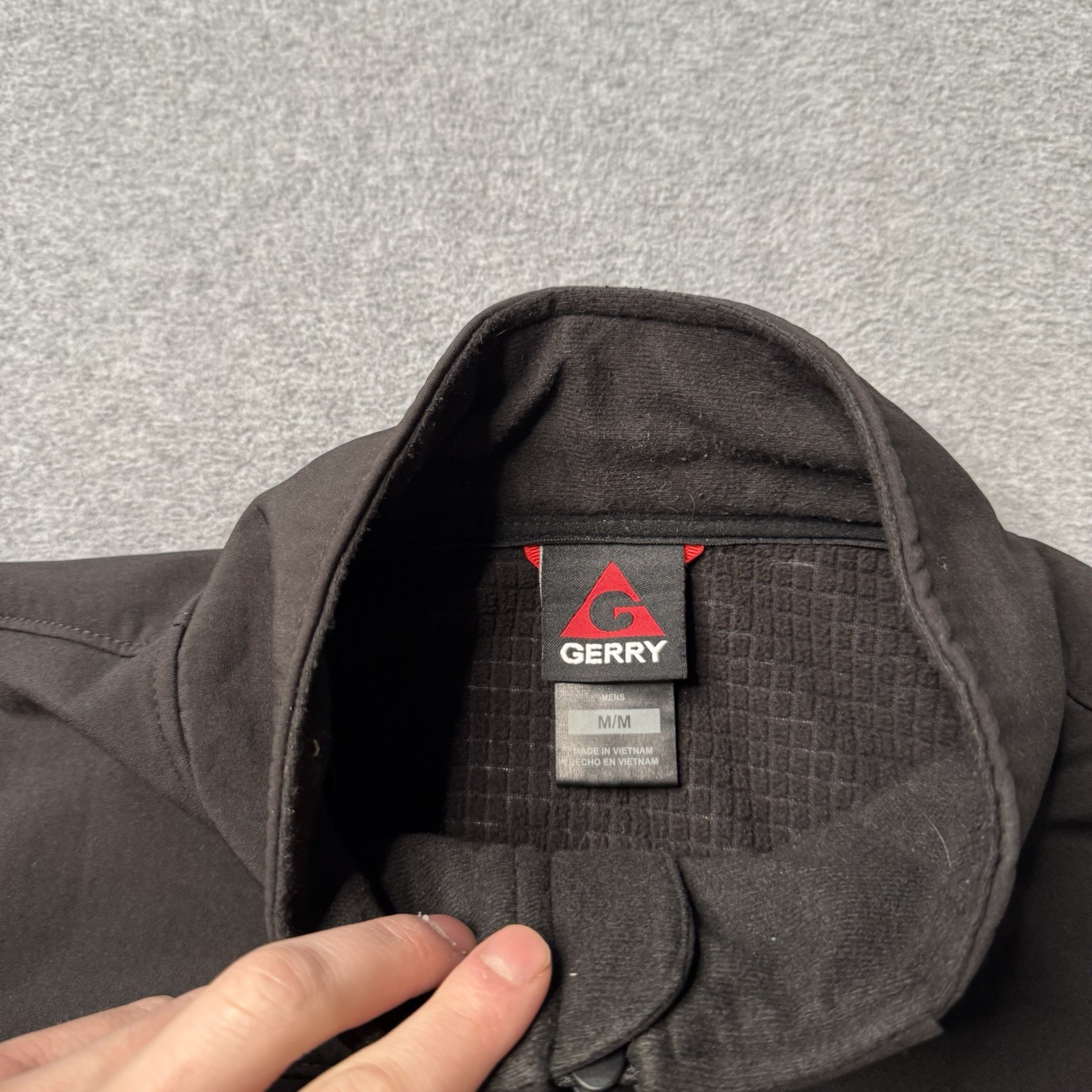 Gerry Jacket Mens Medium Black Softshell Microgri… - image 9