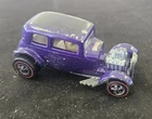 Vintage Hot Wheels Redline Classic 32 Ford Vicky Purple USA 1968 w/ Tampos