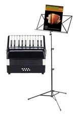 Fisarmonica 8 Bassi 22 Tasti per Bambini Principiante Set Borsa Leggio Cinghia