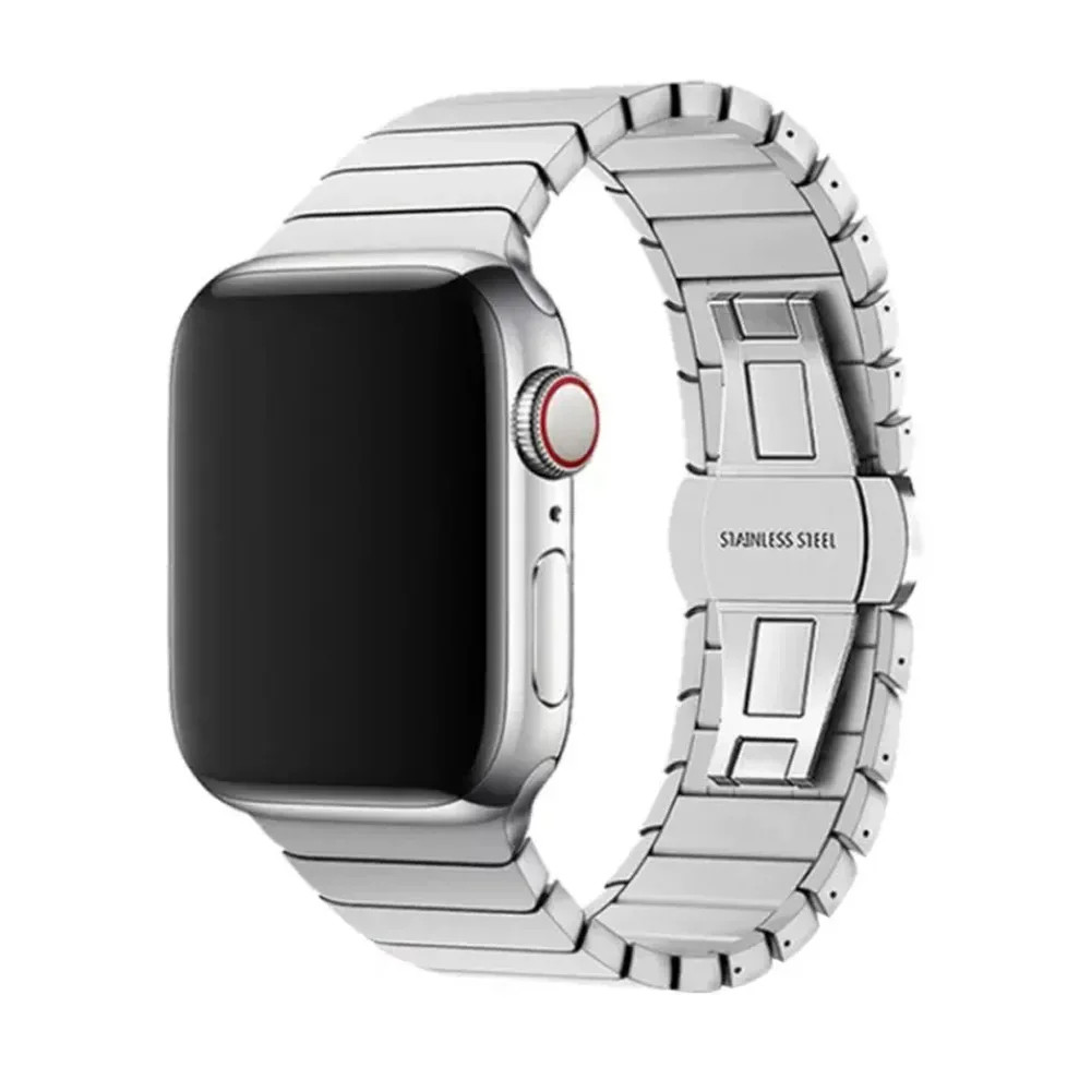 Stainless Steel Band for Apple Watch 42mm 46mm 44 45mm 40 41mm Ultra 49mm Strap