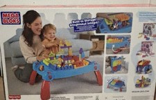 Mega Bloks Build 'n Learn Table - 30 Pieces - Toddler Activity Set