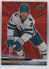 2024-25 Upper Deck Series 2 Outburst Red 21/25 Henry Thrun #389 ih7