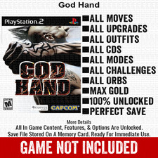 God Hand 100 PS2 Memory Card All CHEATS ITEMS