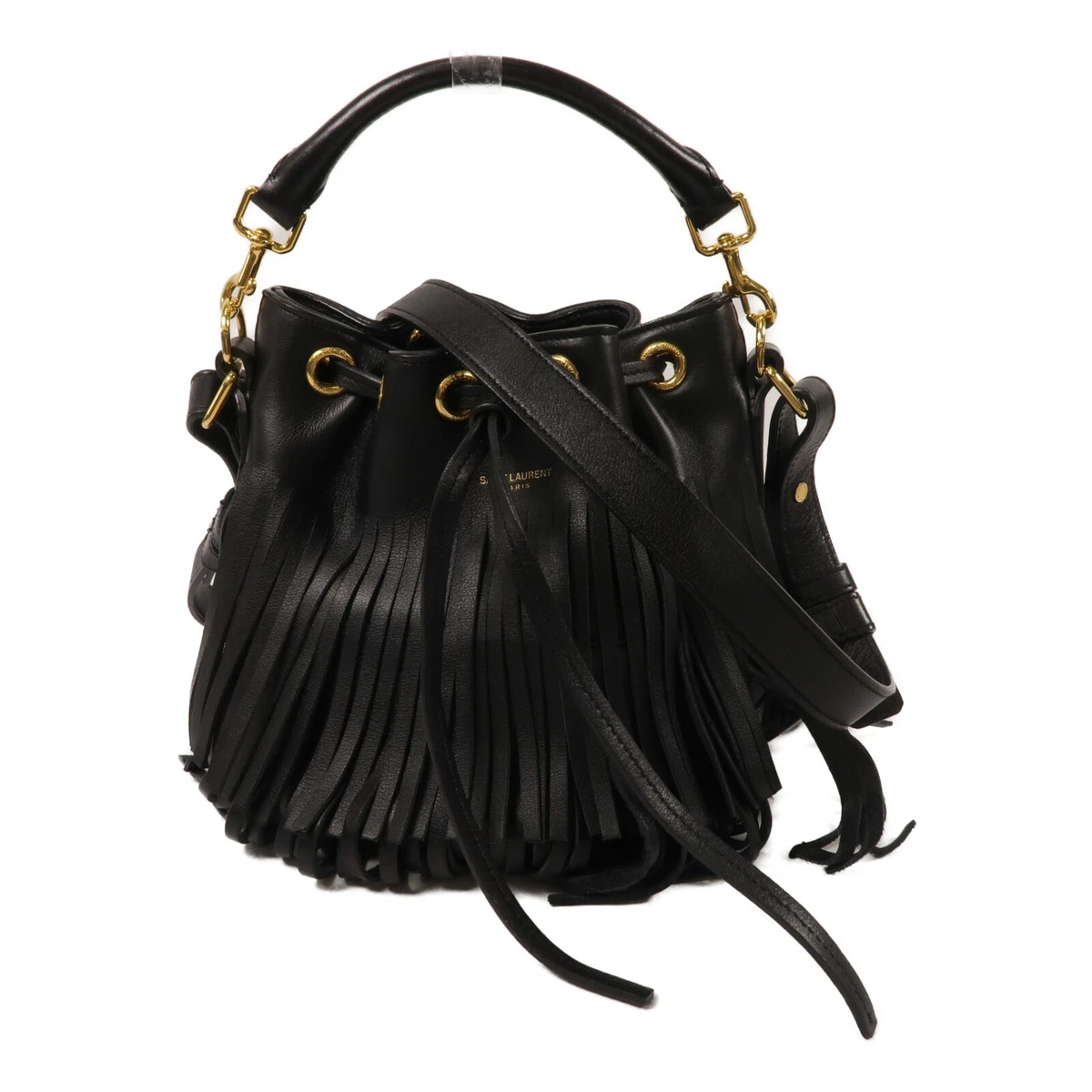 Saint Laurent Fringe Black Bags & Handbags for Women for sale | eBay