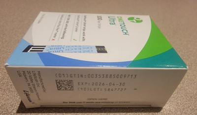 100 ONETOUCH ULTRA TEST STRIPS