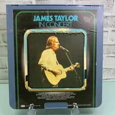Vintage JAMES TAYLOR In Concert VideoDisc CED CBS Video