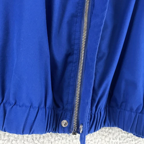 Devon & Jones Windbreaker Jacket Size L Mock Neck Pockets Full Zip Blue image 6