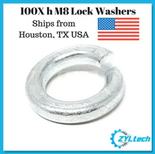 100x M8 Lock Washers