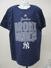 New New York Yankees Youth Size S-M-L-XL Majestic Blue Shirt