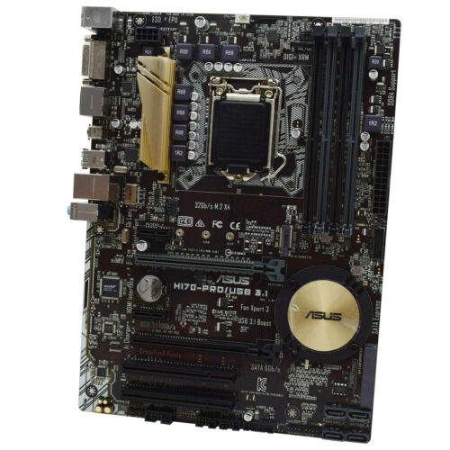 Intel H170 Mainboard ASUS H170-PRO/USB 3.1 LGA1151 DDR4 für 6th Core i7/i5/i3 - Bild 3 von 8