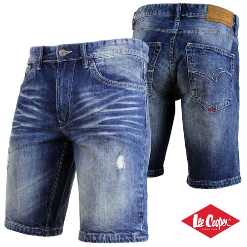 Bermuda Jeans Uomo LEE COOPER Strappi Shorts Pantaloncini Poco Elastico  GELSTORE | eBay