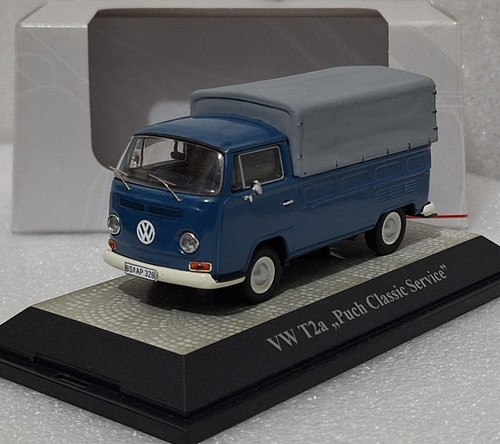 VW T2a Pick-Up "Puch Classic Service" 1967 Blue 1:43 Premium Classixxs (10) - Picture 1 of 12