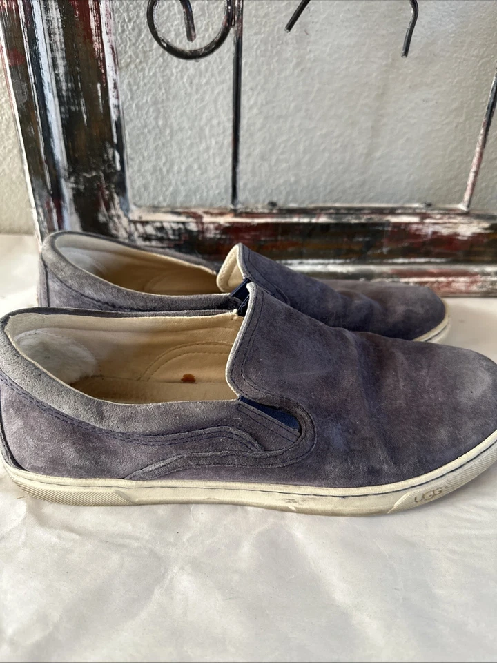 UGG Cas Suede Slip On Sneakers Charcoal Gray Size 9.5 - Image 3 of 4