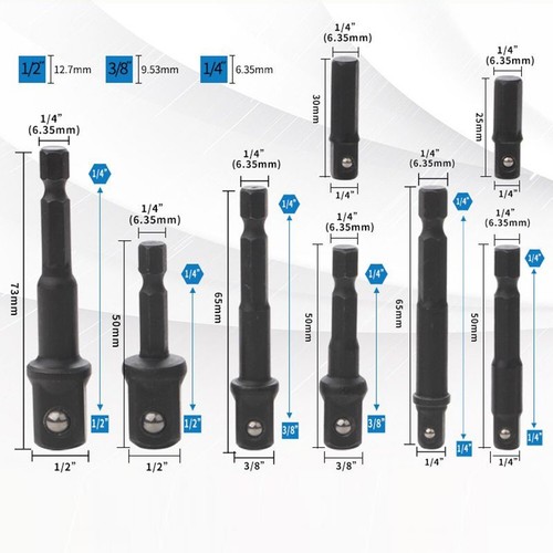 Accessory Adapter Socket HighCarbon Steel Holder Drill Chuck Extender
