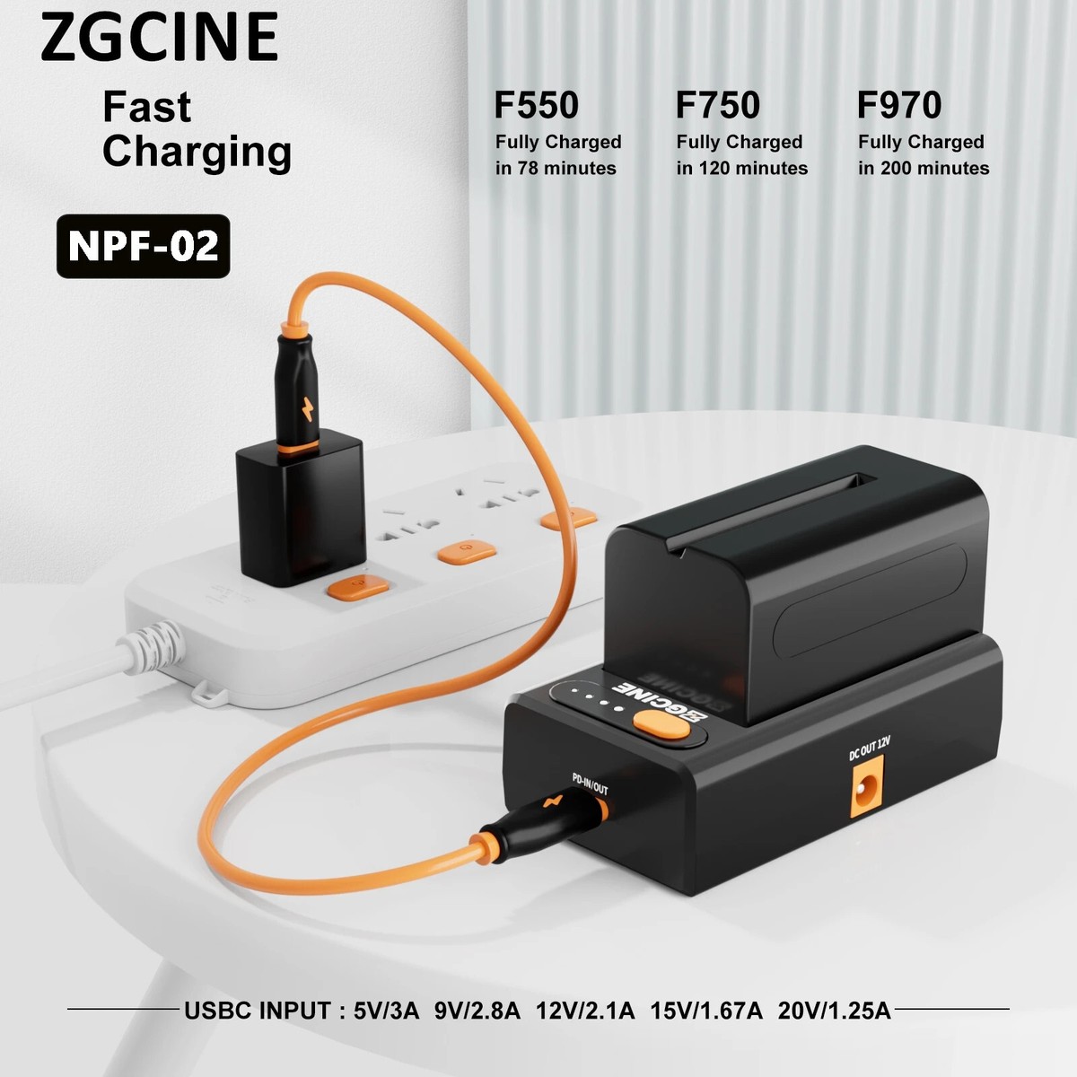 Alimentatore Per Batterie Sony NP-F - Ricarica Rapida Con Uscite Multiple - Foto 4