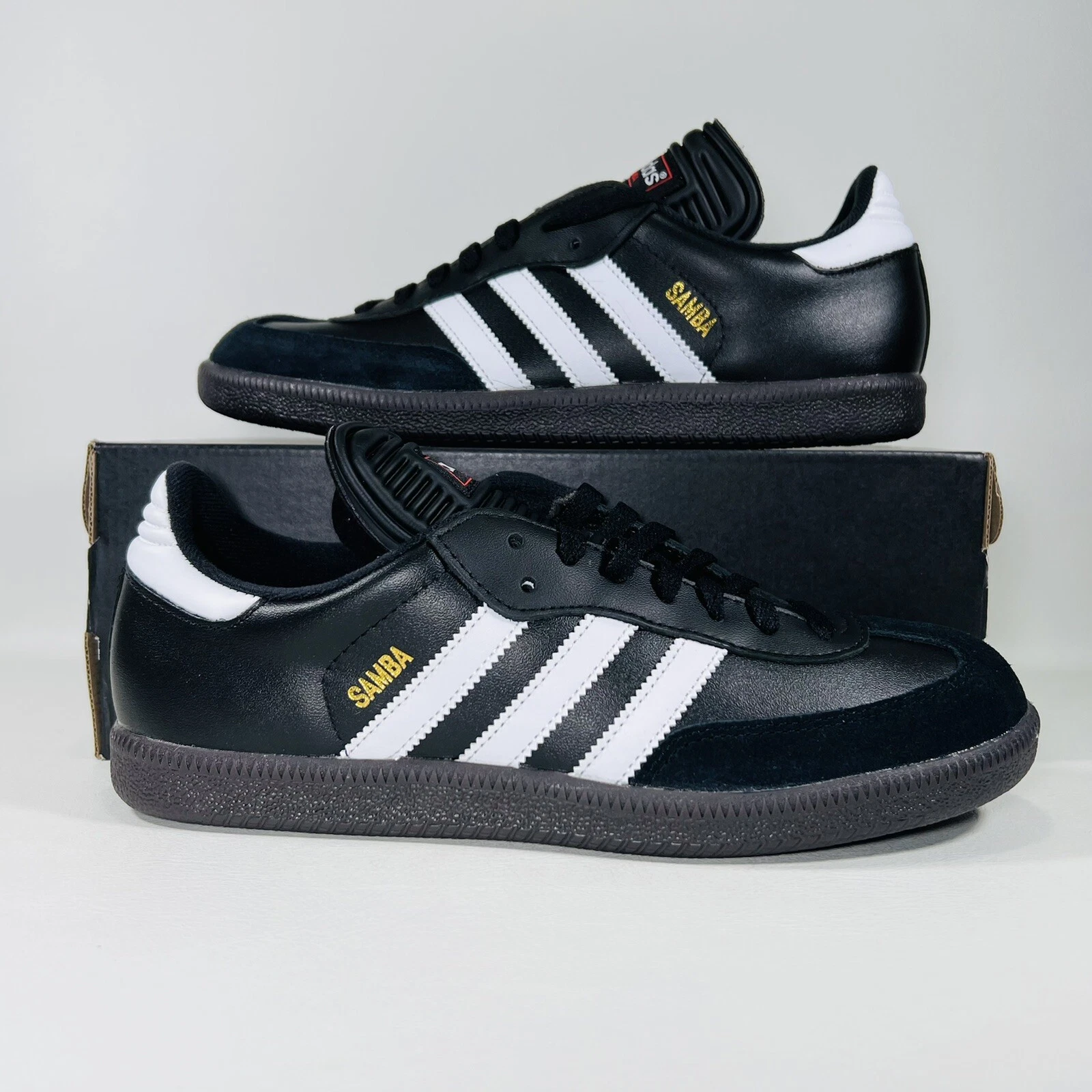 Adidas Samba Classic Men's Shoes Athletic Sneakers Core Black White 034563- New