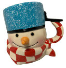 Hallmark Mitford Snowman Mug Cup New No Cracks or Chips Cute Orange Carrot Nose