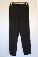 Vince Black Triacetate Crepe Tuxedo Stripe Trousers Ankle Pants Small