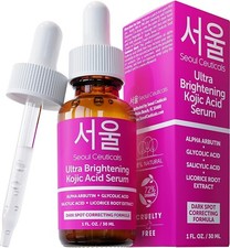 Korean Kojic Acid Serum Dark Spot Remover Alpha Arbutin Glycolic Salicylic Acid