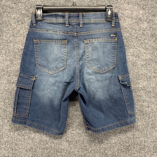 Truth Substance Common Sense Shorts Boys 10 Blue Jean Denim Cargo Slim Fit - Picture 7 of 13