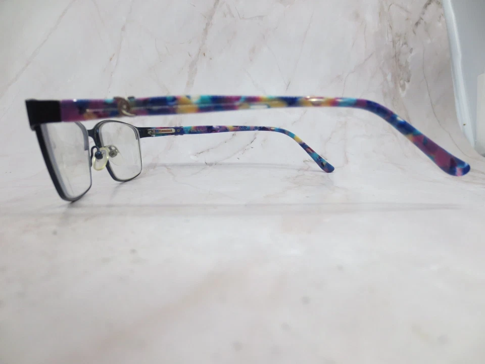 Женская оправа для очков Nicole Miller Carman C05 темно-синяя половина обода 57-16-140 - Изображение 3 из 4