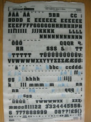 1 X Letraset Upp Low Num chen Bold 42pt 11 9mm Sheet 3050 F P Ebay 1 X Letraset Upp Low Num chen Bold 42pt 11 9mm Sheet 3050 F P Ebay