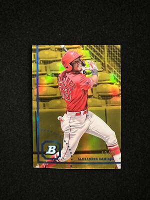 2022 Bowman Heritage ALEXANDER RAMIREZ Gold Refractor SP 13/50 Angels