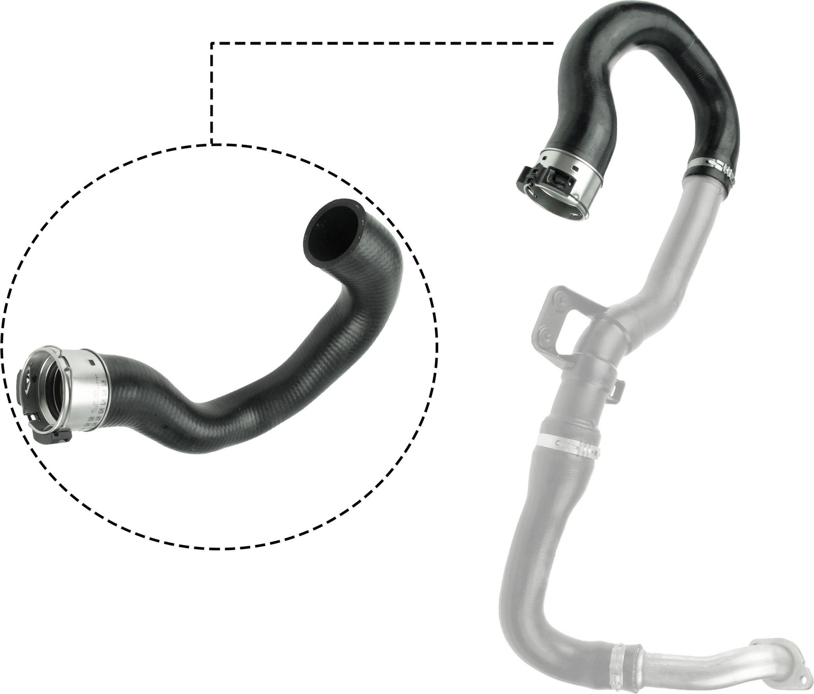 GATES 09-0680 Charger Air Hose for OPEL,VAUXHALL