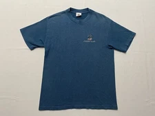 VTG Treasure Island Mens Pirate Ship Embroidered Shirt Vegas Made In USA Size L