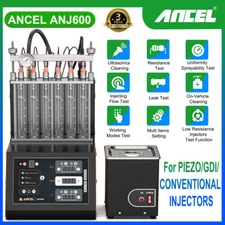 ANCEL ANJ600 GDI Piezo 6-Cylinder Car Fuel Injector Tester Cleaner Machine