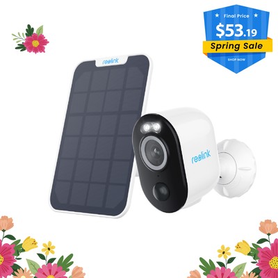 Reolink 4MP Wireless WiFi Outdoor Security Camera Argus 3 Plus with Solar Panel