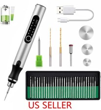 Pluma de grabado eléctrica inalámbrica micro pluma de pulido 33 brocas