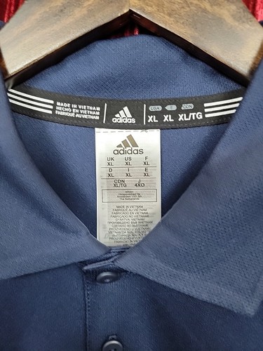NUEVO CON ETIQUETAS Polo Adidas XL EXTRA GRANDE AZUL MARINO Para hombre Grind Climalite Rendimiento - Imagen 4 de 16