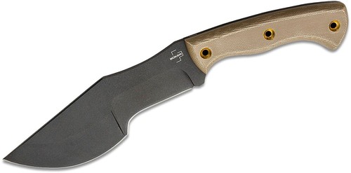 Boker Tracker Fixed Blade Knife, Brown Micarta Handles, Kydex Sheath 02BO073