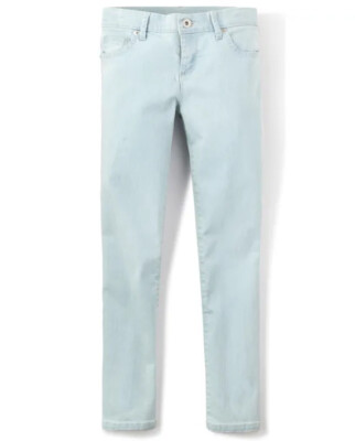 Childrens Place Girls 8 Light Blue Basic Skinny Jeans Denim Pants