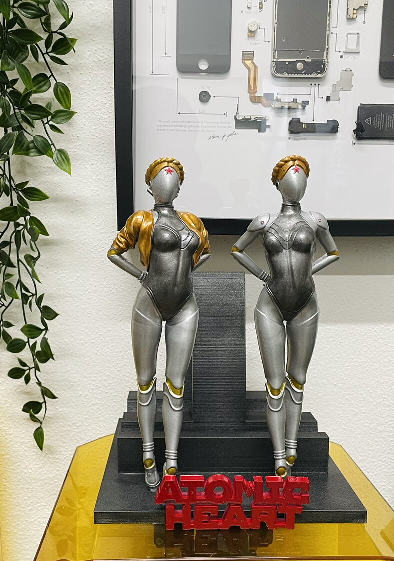 Atomic Heart Twins Fan Art Inspired 25 Cm stand limited edition | eBay