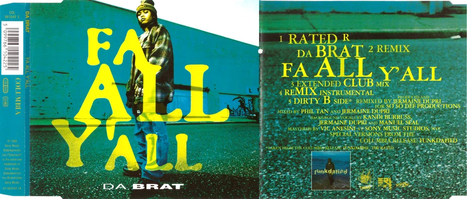 Da Brat - Fa all y'all [Maxi-CD] 1994, neuwertig (0633) - Bild 2 von 4