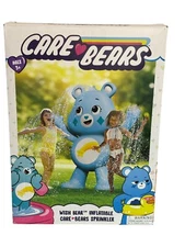 Care Bears Wish Bear Inflatable Sprinkler XL Water Toy New Blue Rainbow Summer